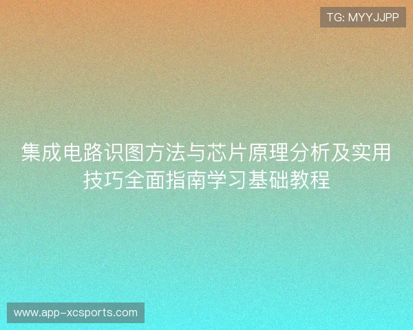 集成电路识图方法与芯片原理分析及实用技巧全面指南学习基础教程 集成电路识图方法与芯片原理分析及实用技巧全面指南学习基础教程